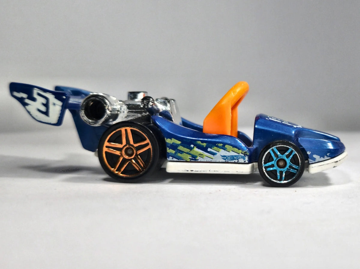 LET'S GO, Hot Wheels 2013, Die cast 1 NL, Niebieski, 1:64, Resoraki – zdjęcie 4