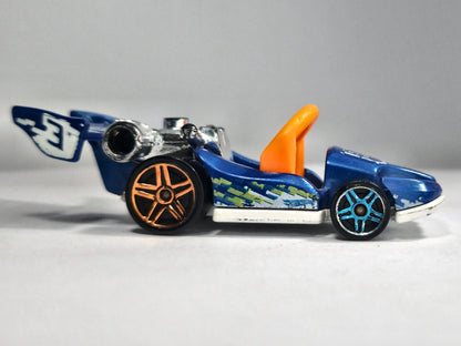 LET'S GO, Hot Wheels 2013, Die cast 1 NL, Niebieski, 1:64, Resoraki – zdjęcie 4