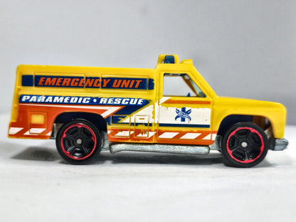 Hw Rapid Responder Hot Wheels 2018 HW Rescue 1:64 Pickup Luzak Żółty – zdjęcie 4
