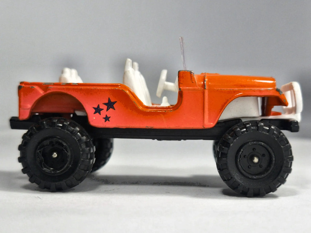 JEEP WRANGLER, Corgi, Made in Gt Britain, Die cast Pomarańcz 1:64, Resoraki – zdjęcie 4