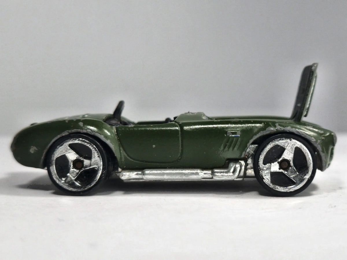 SHELBY COBRA 427 S/C, Hot Wheels 1982, Die cast 1015 Zielony 1:64, Resoraki – zdjęcie 4