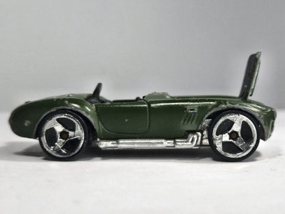 SHELBY COBRA 427 S/C, Hot Wheels 1982, Die cast 1015 Zielony 1:64, Resoraki – zdjęcie 4