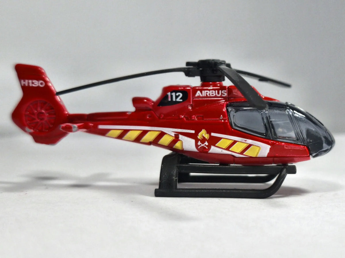 AIRBUS H130 HELIKOPTER, Majorette, Die cast REF 422D, Czerwony, 1:130 – zdjęcie 4