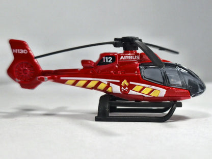 AIRBUS H130 HELIKOPTER, Majorette, Die cast REF 422D, Czerwony, 1:130 – zdjęcie 4