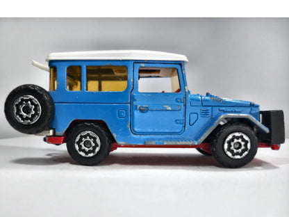 Toyota Land Cruiser Majorette '80 Niebieski 1:36 Made in France 2xMetal – zdjęcie 4