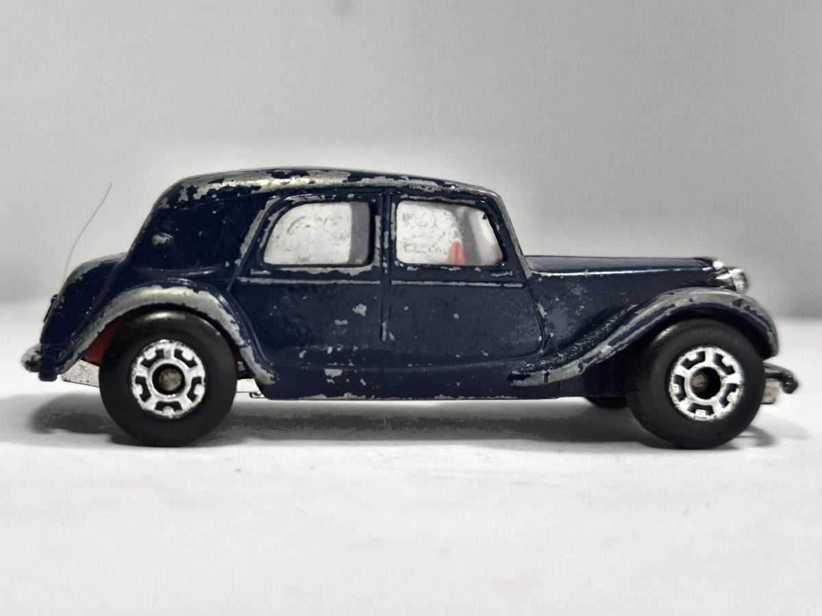 Citroen 15 Cv Matchbox 1983 Niebieski 1:54 Made in Macau – zdjęcie 4