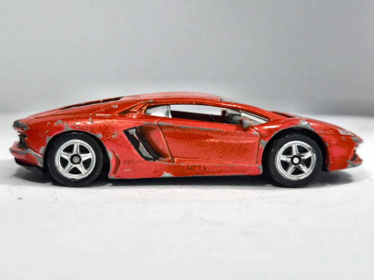Lamborghini Aventador LP 700-4 Welly 1:64 Luzak Czerwony – zdjęcie 4