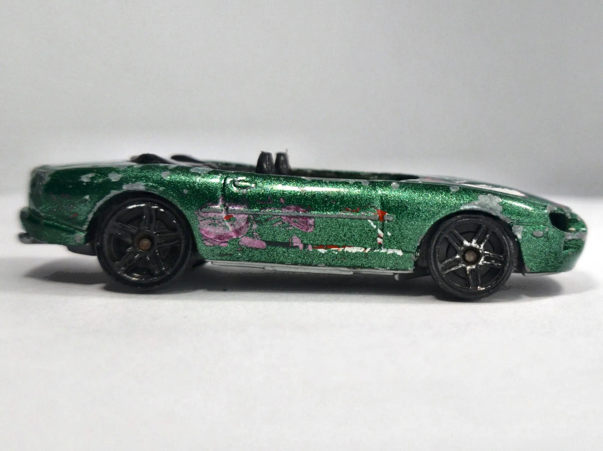 JAGUAR XK-8, Hot Wheels 1996, Die cast, Zielony, 1:64, Resoraki – zdjęcie 4