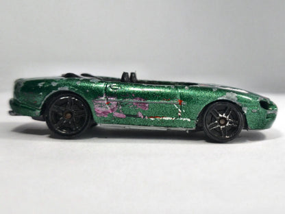 JAGUAR XK-8, Hot Wheels 1996, Die cast, Zielony, 1:64, Resoraki – zdjęcie 4