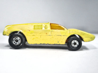 MOD ROD, Matchbox 1971, Made in England, Die cast MOD ROD NO.1, Żółty, 1:64 – zdjęcie 4