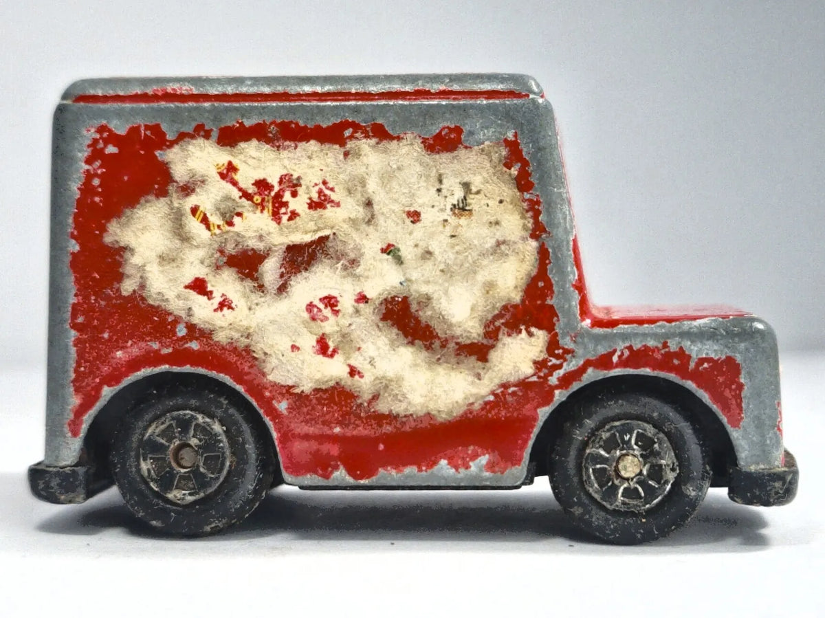 DELIVERY VAN, Ertl, Made in Usa, Die cast 2523P, Czerwony, 1:64, Resoraki – zdjęcie 4