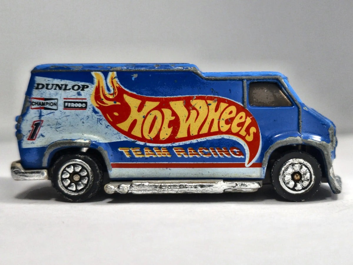 HOT ROD CUSTOM VAN, Corgi & Hot Wheels, Die cast, Niebieski, 1:64, Resoraki – zdjęcie 4