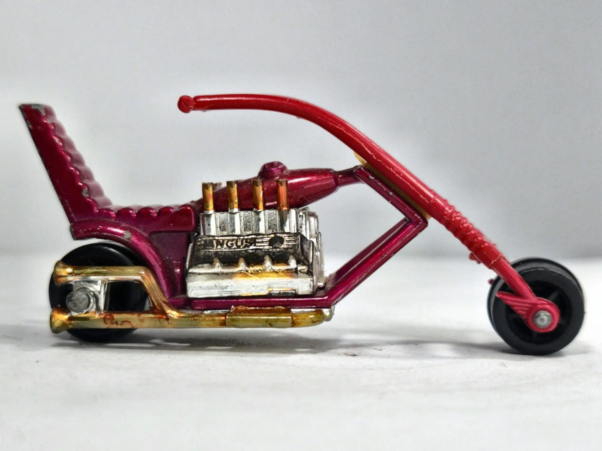 Motocykl CHOPPER CHOP SUEY Matchbox 1972 Fioletowy 1:34 Made in England – zdjęcie 4