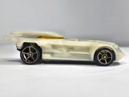 Batmobile Batman DC Comics (s19) Hot Wheels 2003 Biały 1:64 Batman Custom – zdjęcie 4