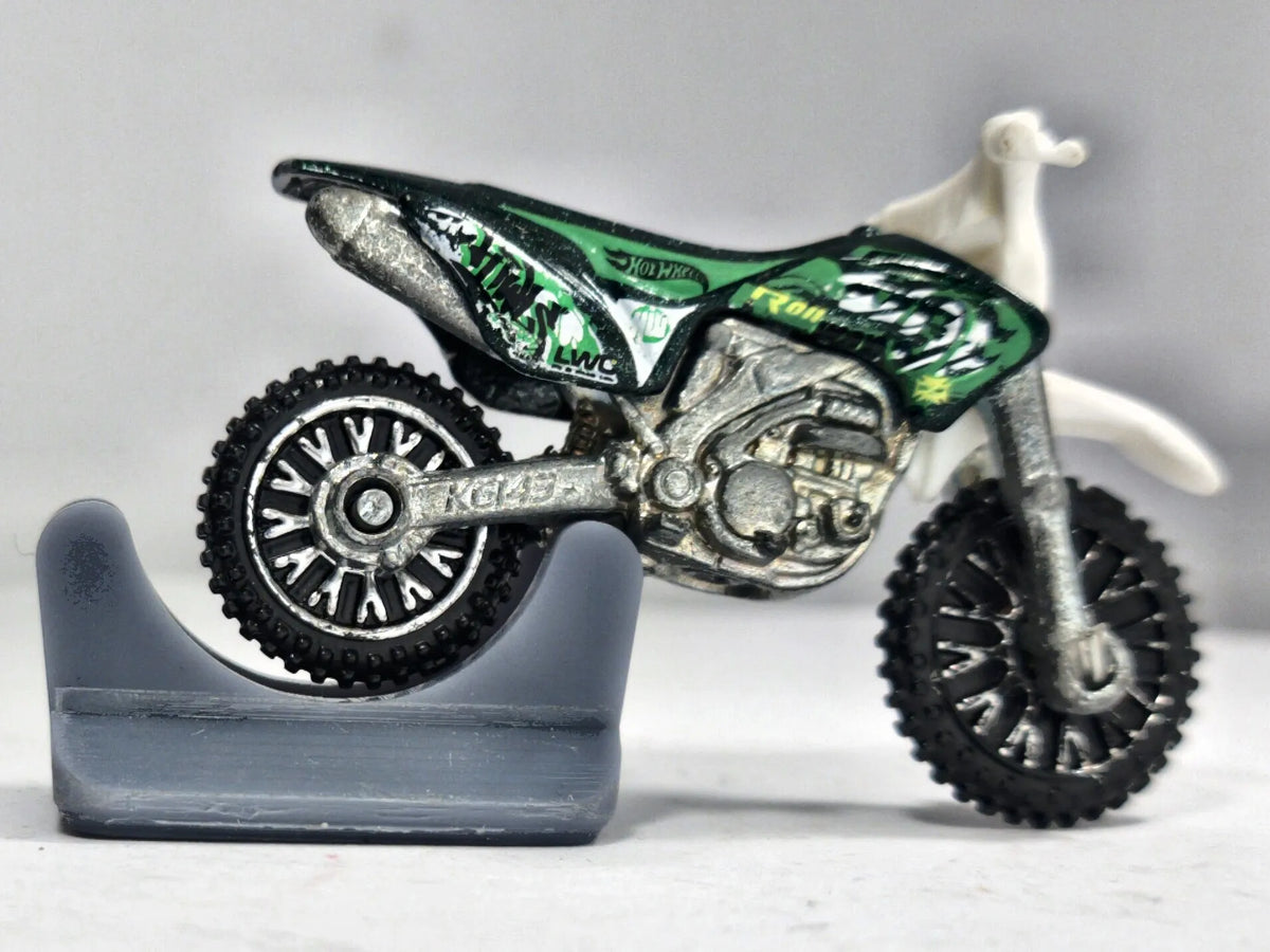 Hw450F Hot Wheels 1:64 Motocykl Czarny Off-Road Motocykl Crossowy – zdjęcie 4