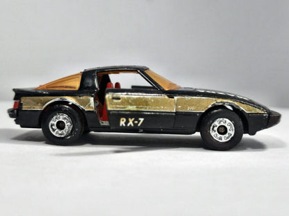 Mazda Rx7 Matchbox 1982 Czarny 1:56 Made in Macau – zdjęcie 4