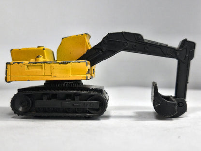 Koparka EXCAVATOR Matchbox 1980 Żółty 1:64 Made in Macau – zdjęcie 4
