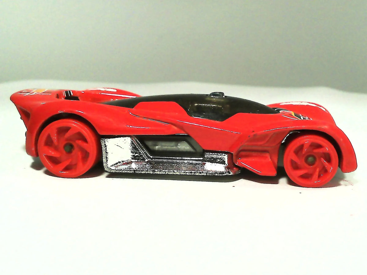 FUTURISMO, Hot Wheels 2016, Resoraki, Die cast M18, Czerwony, 1:64 – zdjęcie 4