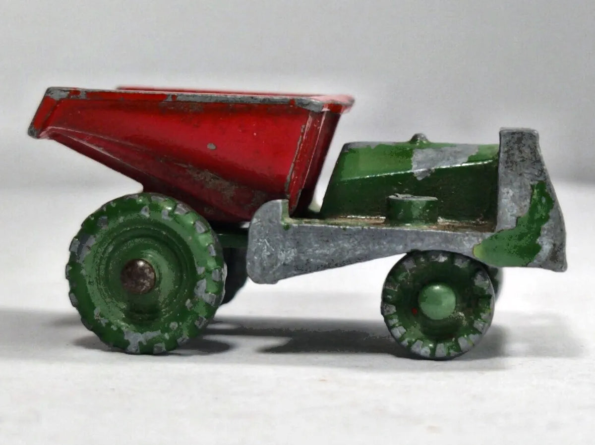 MUIR HILL SITE DUMPER Matchbox 1953 Zielony 1:70 Made in England – zdjęcie 4