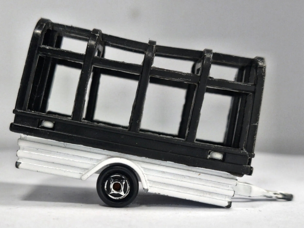 Cage Trailer Majorette '80 Biały 1:64 Made in France – zdjęcie 4