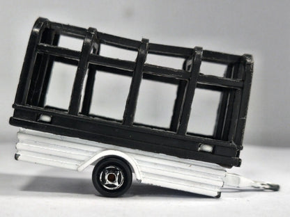 Cage Trailer Majorette '80 Biały 1:64 Made in France – zdjęcie 4