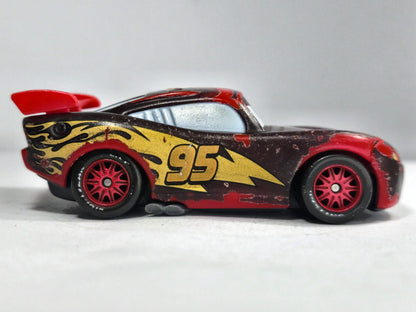 Lightning Mcqueen Disney/Pixar 2011 Cars 1:64 World of Motion Zygzak – zdjęcie 4