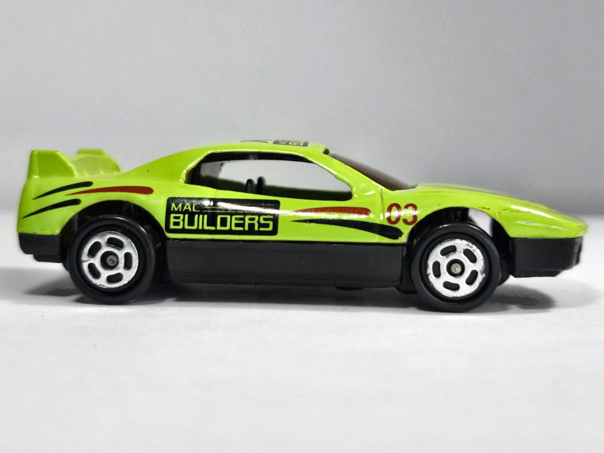 SAMOCHÓD SPORTOWY MAC BUILDERS #03 Unbranded Limonkowy 1:64 – zdjęcie 4