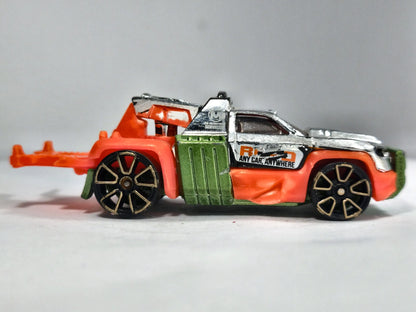 Rapid Duty Hot Wheels 2013 1:64 Pickup Luzak Pomarańczowy – zdjęcie 4