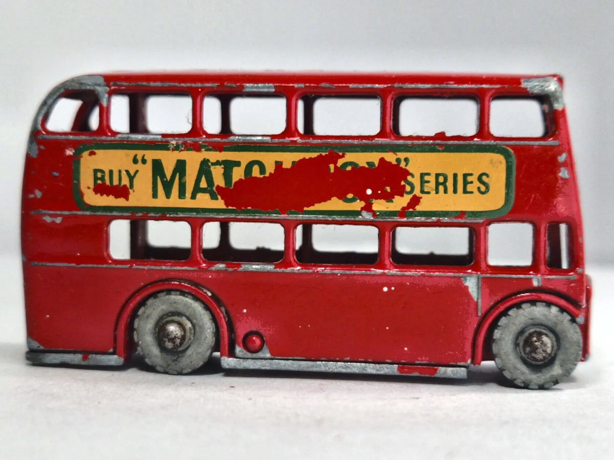 LONDON BUS Matchbox Series Matchbox '60 Czerwony 1:110 Made in England – zdjęcie 4
