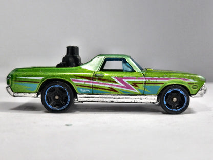 1970 CHEVROLET EL CAMINO, Hot Wheels, Die cast, Zielony, 1:64, Resoraki – zdjęcie 4