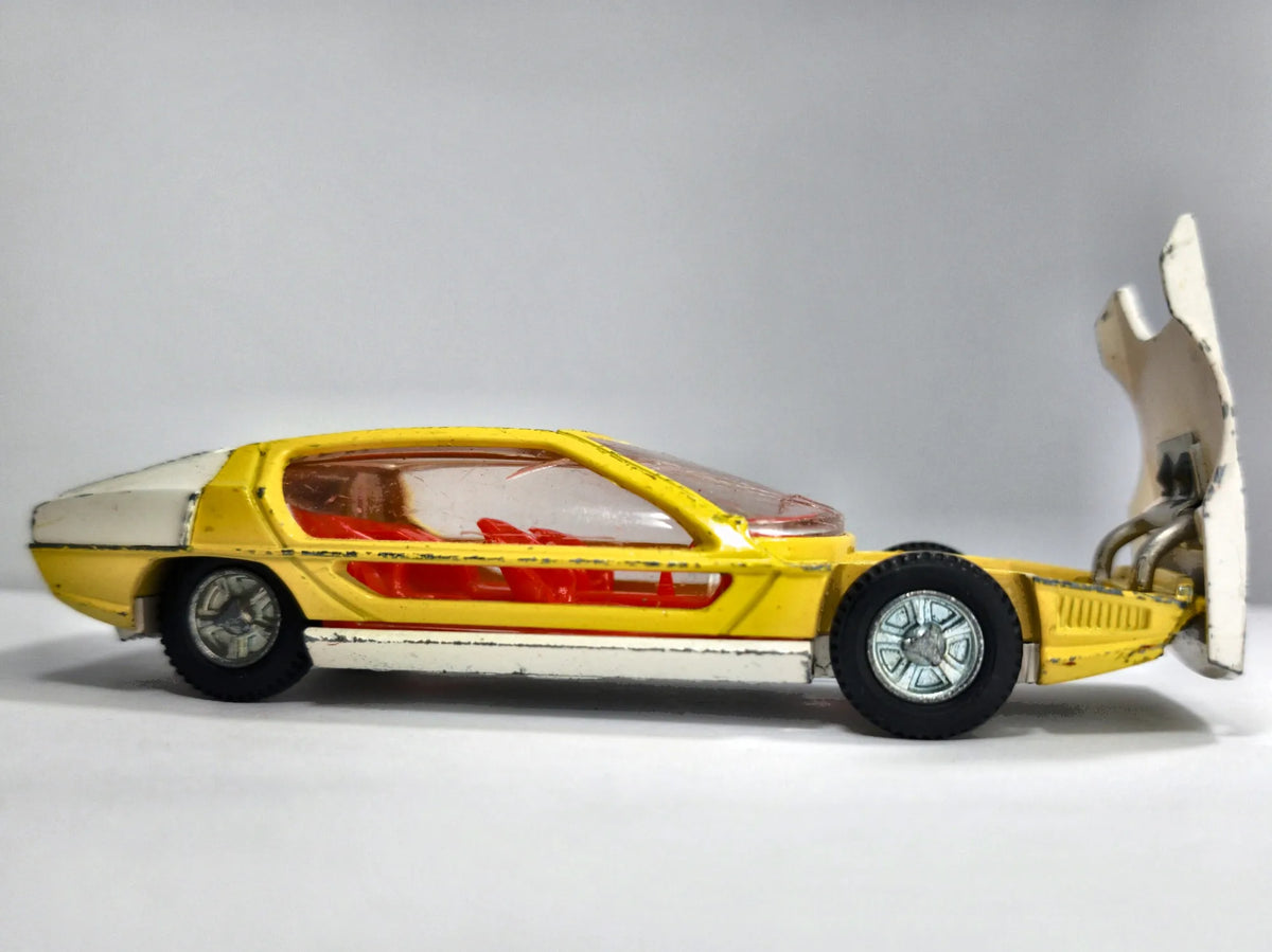 LAMBORGHINI MARZAL Dinky Toys 1968 Żółty 1:38 Made in England – zdjęcie 4