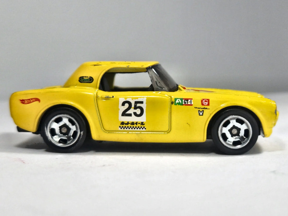 HONDA S800 RACING, Hot Wheels 2024, Die cast HRY58, Żółty, 1:64, Resoraki – zdjęcie 4