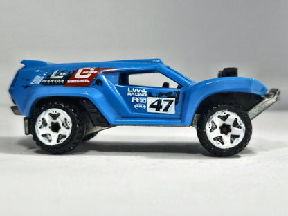 LAND CRUSHER, Hot Wheels 2013, Die cast 1 NL, Niebieski, 1:64, Resoraki – zdjęcie 4