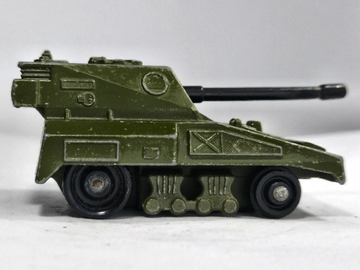 Self-Propelled Gun Tank Matchbox 1976 Rolamatics 1:174 Wojsko – zdjęcie 4