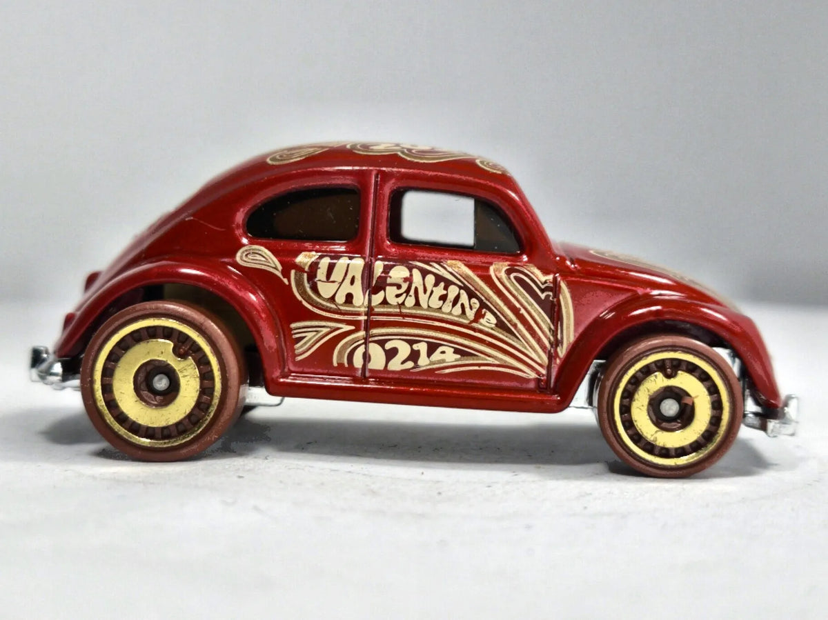 Volkswagen Beetle Hot Wheels 2003 1:64 Luzak Czerwony – zdjęcie 4