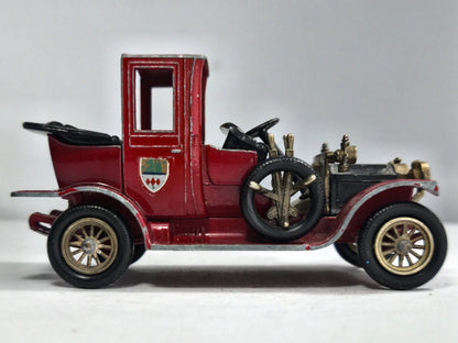 1912 Packard Landaulet Matchbox Czerwony 1:44 Made in England – zdjęcie 4