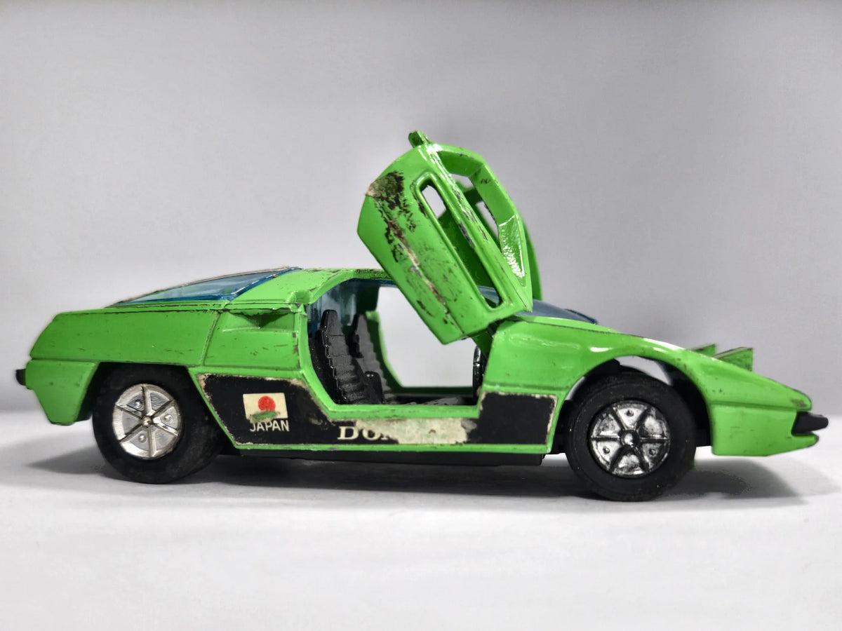 1978 Dome-Zero (SS-902) Pull Back Action 1979 Zielony 1:36 Made in Japan – zdjęcie 4