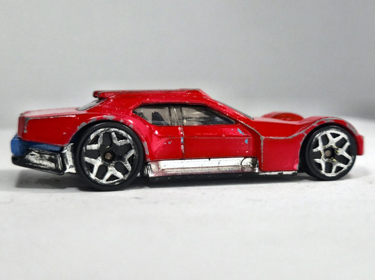 Driftsta Hot Wheels 2014 1:64 Luzak Czerwony – zdjęcie 4