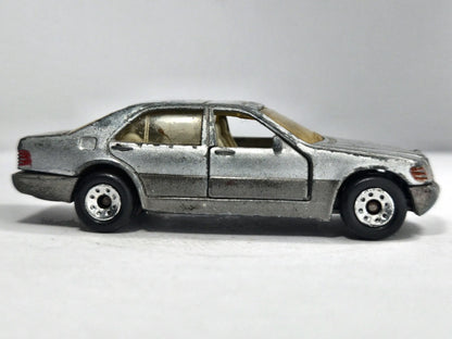 Mercedes-Benz 600 Sel Matchbox 1992 Mainline 1:72 Luzak Srebrny – zdjęcie 4
