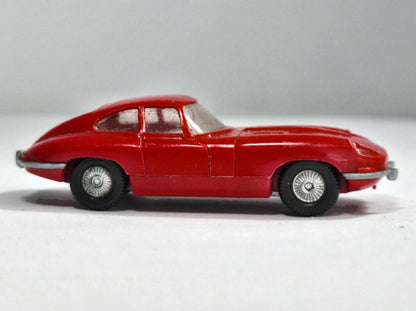 Jaguar E-Type Coupe Mini Jet Wiking '80 Czerwony 1:87 Made in Germany – zdjęcie 4