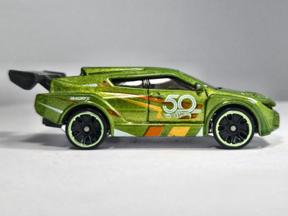 LOOP COUPE, HW LEGENDS, Hot Wheels 2012-22, Die cast X1649, Zielony, 1:64 – zdjęcie 4