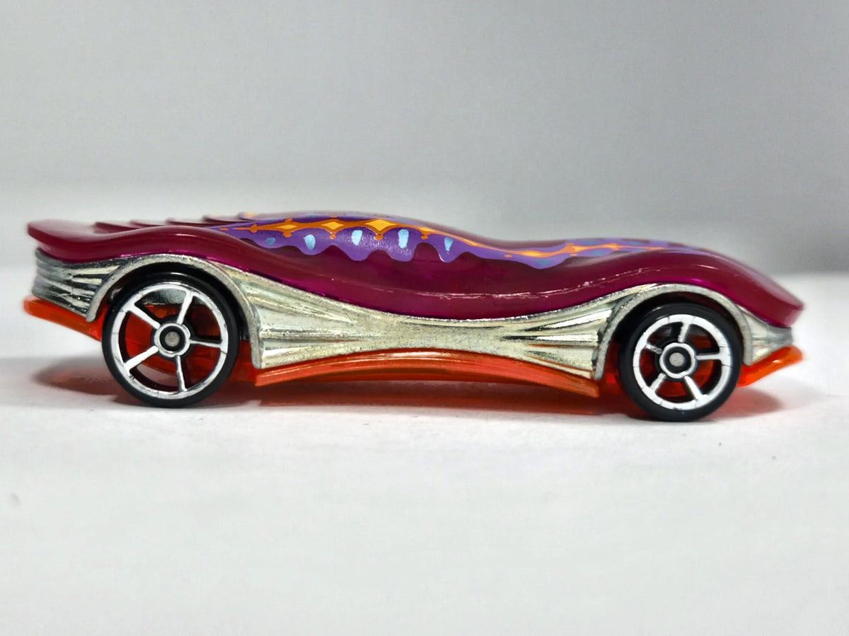 Clear Speeder Hot Wheels 2014 X-Raycers 1:64 Luzak Fioletowy – zdjęcie 4