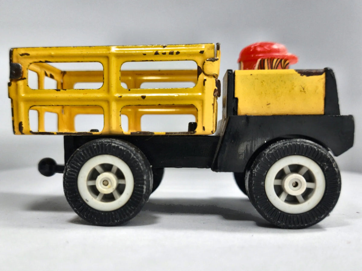 ZABYTKOWY BLASZAK WYWROTKA, Kosto 1970, Made in France, Żółty, 1:43 – zdjęcie 4
