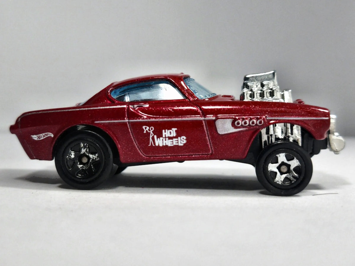 VOLVO P1800 GASSER Hot Wheels 2022 Czerwony 1:61 – zdjęcie 4