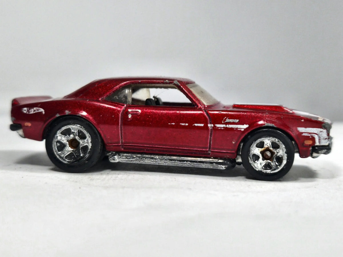 Chevrolet Camaro Copo 1968 Hot Wheels 2010 1:64 Luzak Bordowy Muscle Car – zdjęcie 4