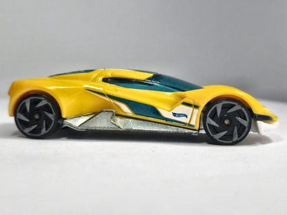 CRESCENDO, Hot Wheels 2016, Die cast DIX04, Żółty, 1:64, Resoraki – zdjęcie 4