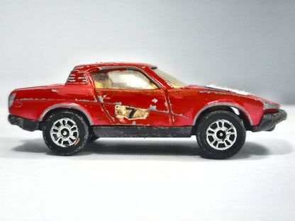 TRIUMPH TR7, Corgi Juniors, Made in Gt Britain, Die cast, Czerwony, 1:64 – zdjęcie 4