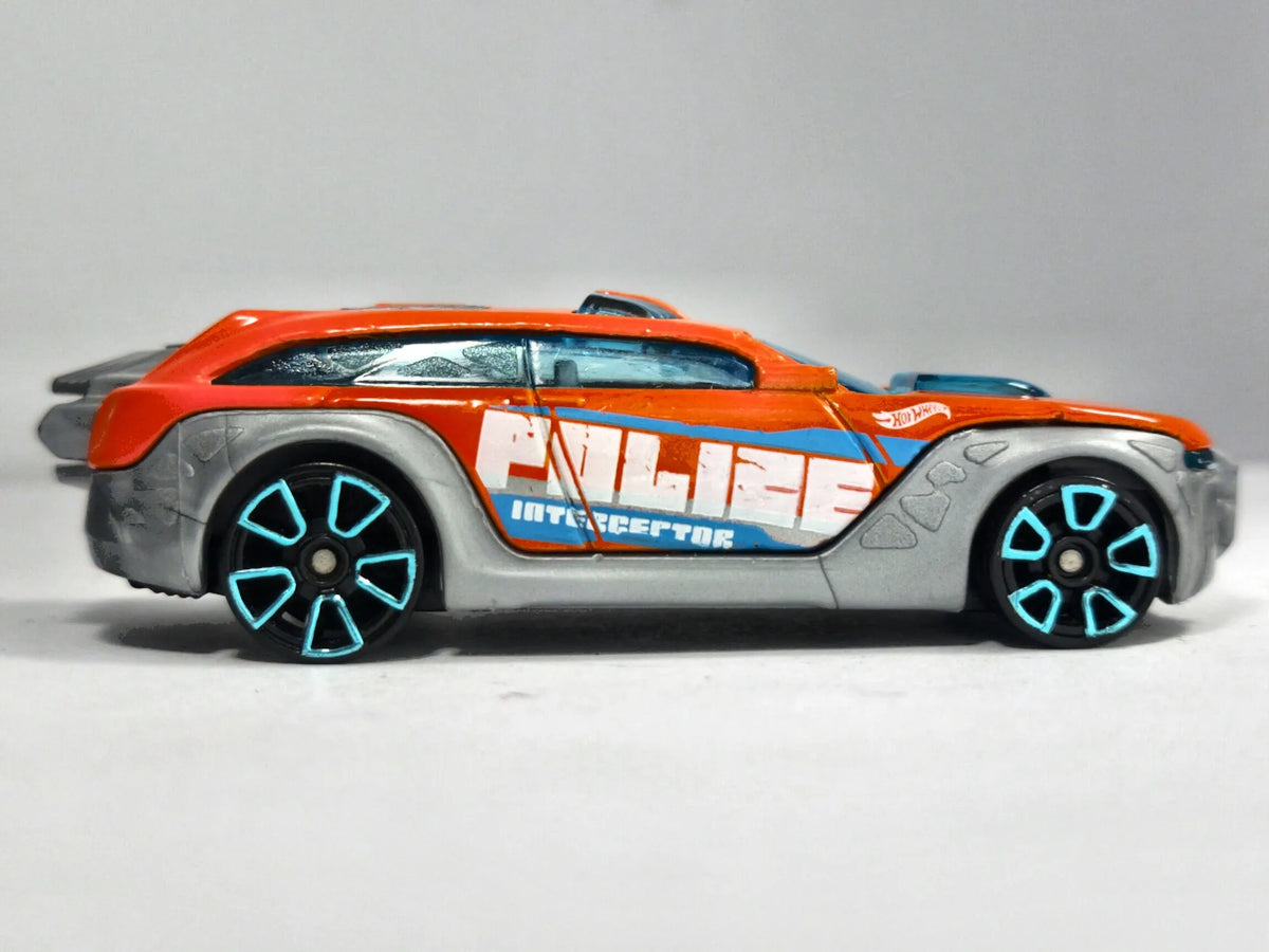 HW Pursuit Hot Wheels 2012 HW Racing 1:64 Luzak Pomarańczowy Policja – zdjęcie 4