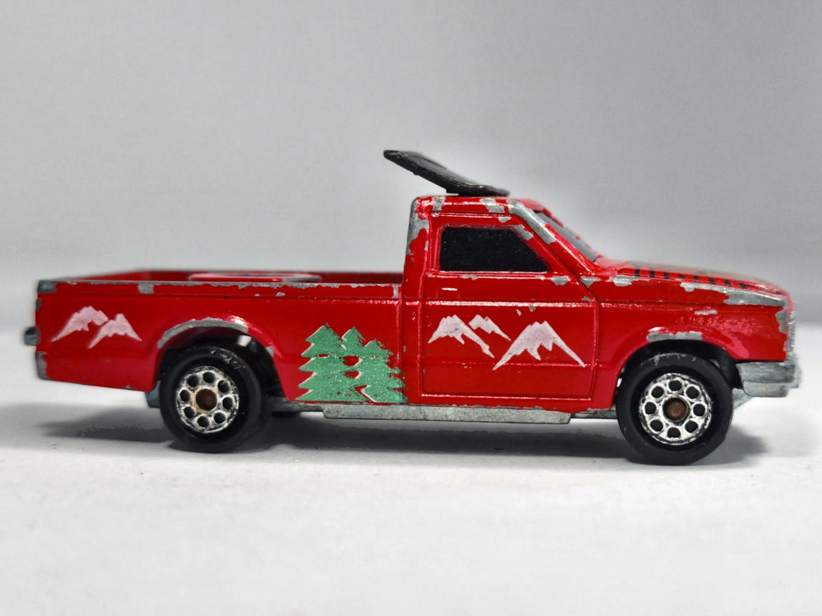 CAMPING CAR, Majorette, Vintage Die cast 112 270, Czerwony, 1:64, Resoraki – zdjęcie 4