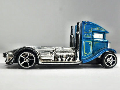 Fast-Bed Hauler Hot Wheels 2013 1:64 Luzak Niebieski – zdjęcie 4